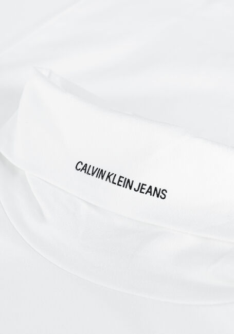 CALVIN KLEIN Haut MICRO BRANDING LS ROLL NECK en blanc - large