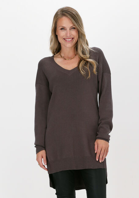 Taupe SIMPLE Trui TALIA - large