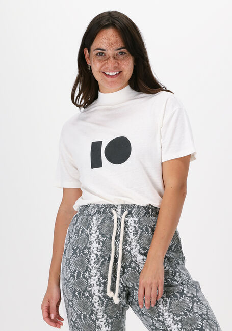 Bruine 10DAYS T-shirt HIGH NECK TEE LINEN - large