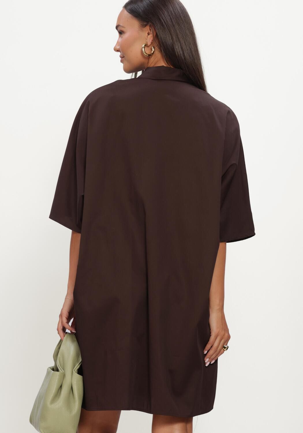 Y.A.S. Mini robe YASKAREN 3/4 DRESS en marron - large