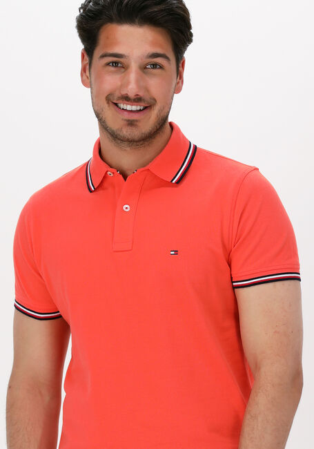 TOMMY HILFIGER Polo TOMMY TIPPED SLIM POLO en orange - large