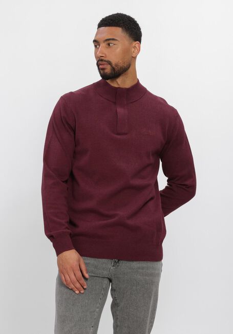 PURE PATH Pull LIGHT WEIGHT HIDDEN HALF-ZIP Bordeaux - large