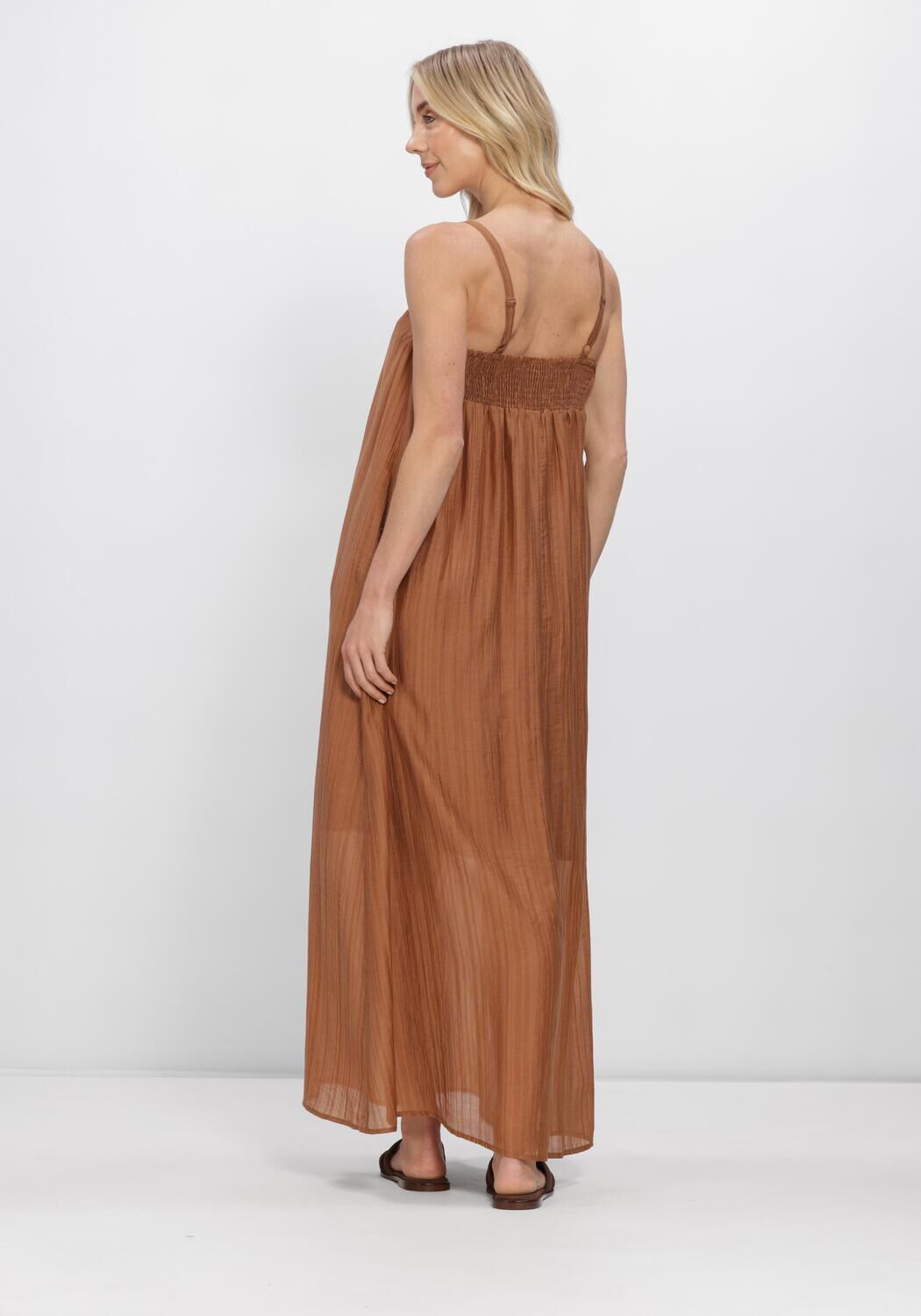 CO'COUTURE Robe maxi REGGIECC STRAP DRESS en marron - large