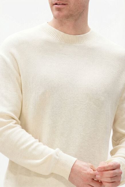 Beige ANERKJENDT Trui AKEBBE COTTON/SILK KNIT - large