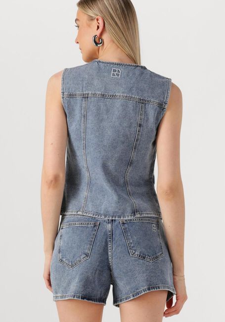 Blauwe ROUGE EDIT Gilet ROUJOLIE DENIM WAISTCOAT - large