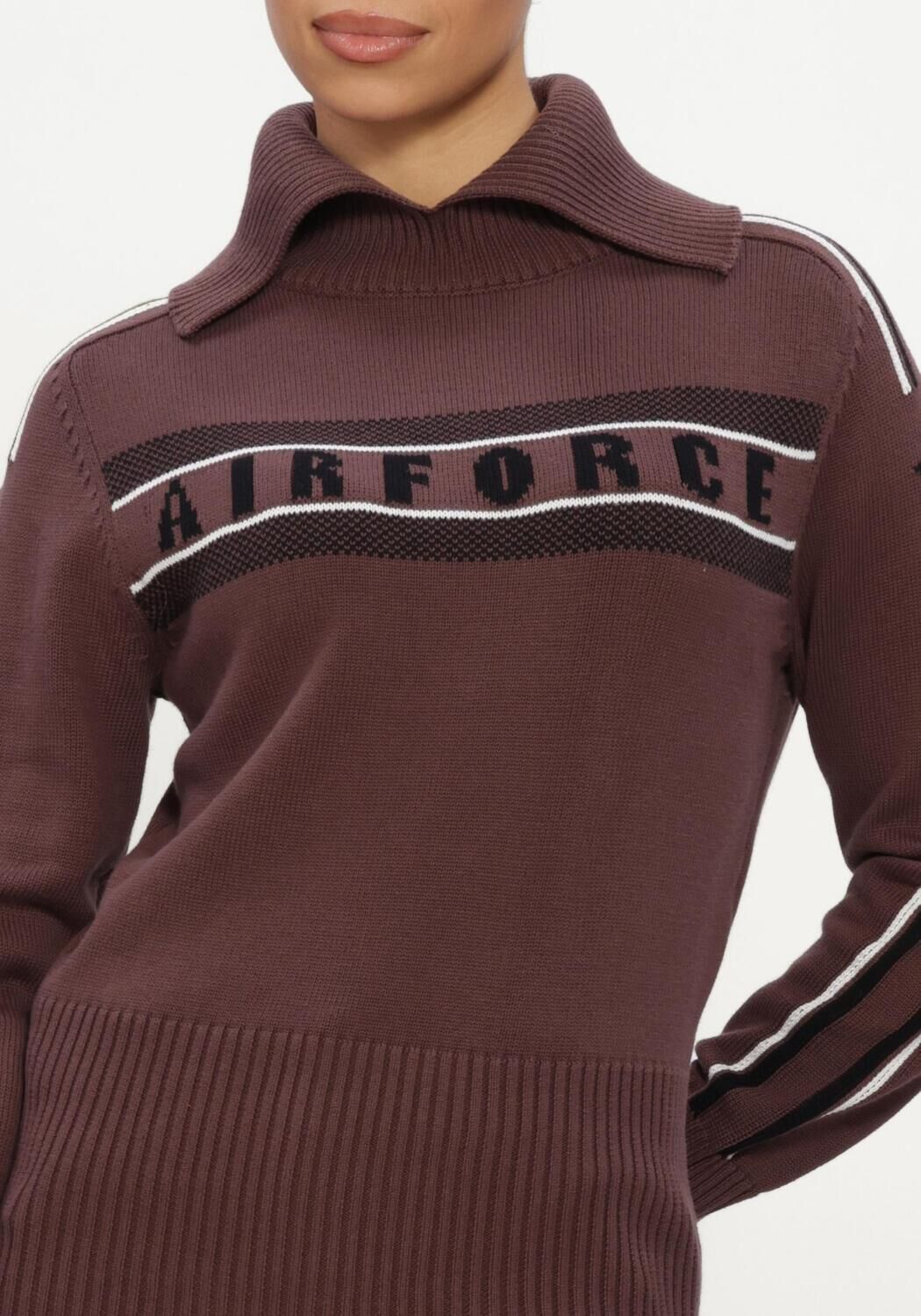 AIRFORCE Col roul&eacute; ELDORA MOUNTAIN KNIT en marron - large