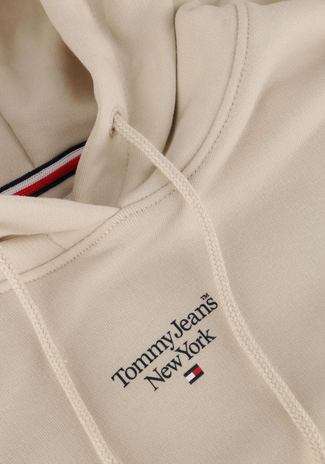 TOMMY JEANS Pull TJW ESSENTIAL LOGO 2 HOODIE en beige - large