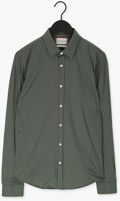 Groene CAST IRON Casual overhemd LONG SLEEVE SHIRT TWILL JERSEY - large