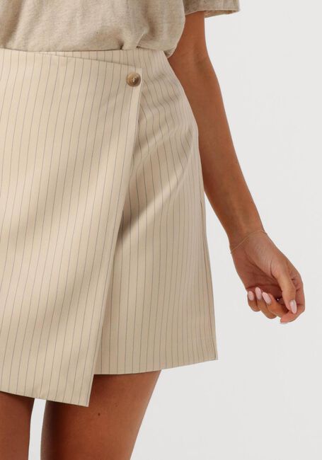 NEO NOIR Mini-jupe PETRANI PINSTRIPED SKIRT en beige - large