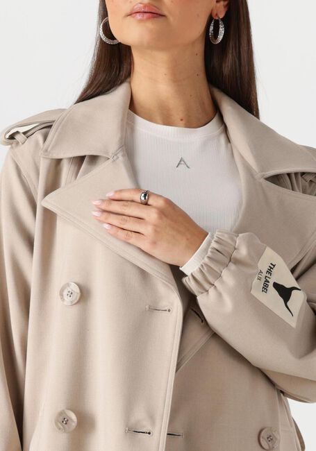 Beige ALIX THE LABEL Jassen LADIES WOVEN TRENCHCOAT - large