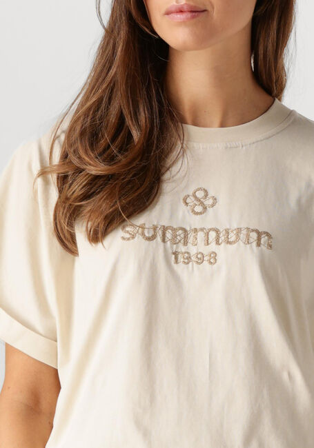 SUMMUM T-shirt BOXY ARTWORK TEE Blanc - large