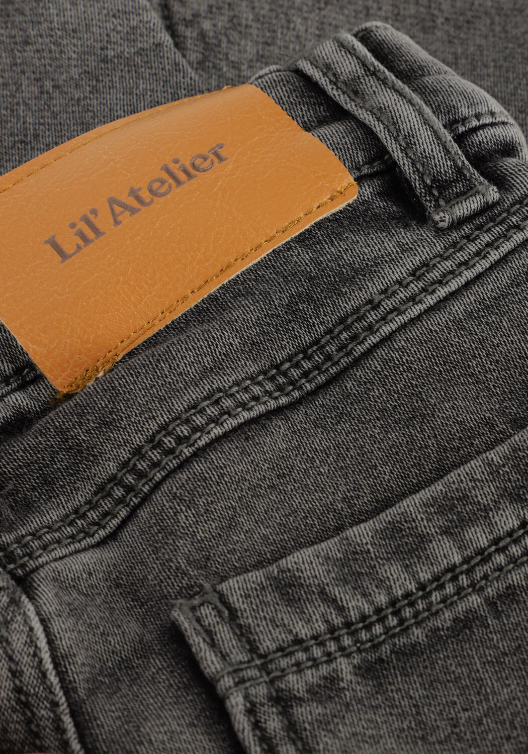 Donkergrijze LIL' ATELIER Slim fit jeans NBNNADIE REG JEANS 4442-CI LIL - large