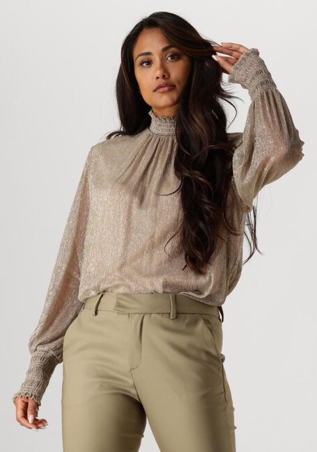 Beige MOS MOSH  XIMENA GLAM LS BLOUSE - large