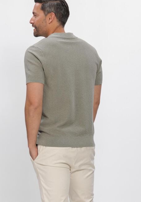 PROFUOMO Polo POLO OPEN COLLAR LUXURY BASIC en vert - large