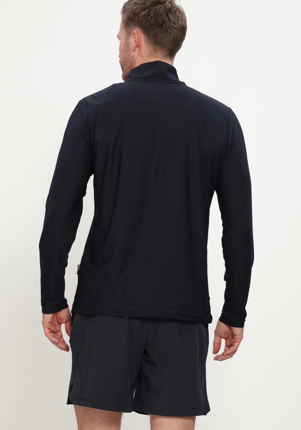Donkerblauwe AIRFORCE Truien/vesten PARKER QUARTER ZIP SPORT SHIRT - large