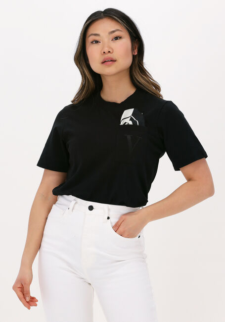 Zwarte JOSH V T-shirt DORIE POCKET - large