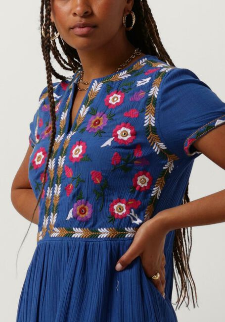 LOUIZON Mini robe ONTOP en bleu - large