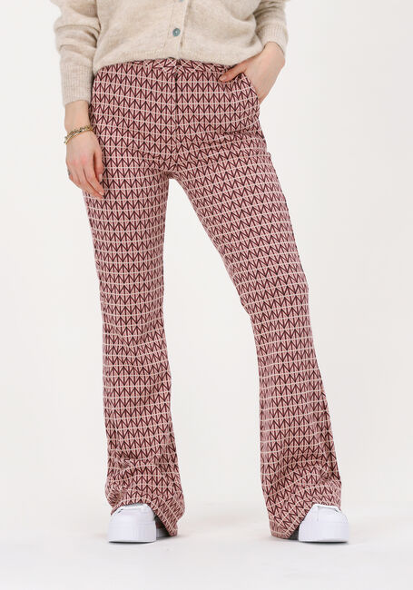 SUMMUM Pantalon évasé TROUSER GRAPHIC JACQUARD en orange - large