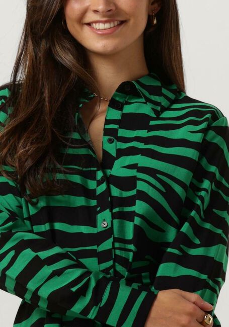 OBJECT Robe midi OBJCIRA L/S SHIRT DRESS 129 en vert - large
