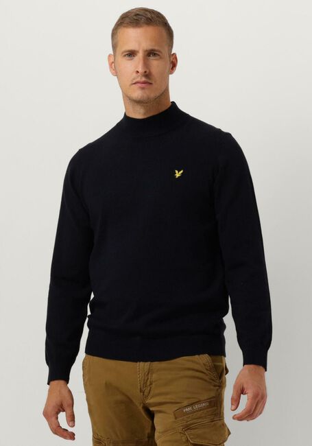 Donkerblauwe LYLE & SCOTT Coltrui ROLL NECK JUMPER - large