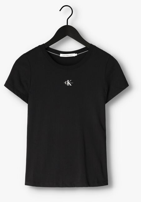 CALVIN KLEIN T-shirt MICRO MONOLOGO SLIM FIT TEE en noir - large