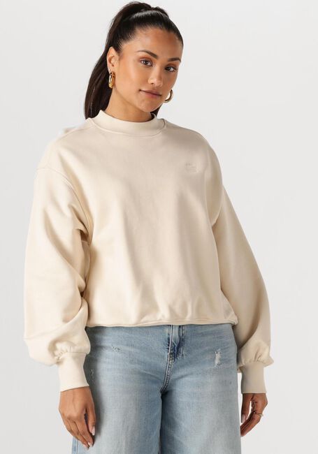 ANOTHER LABEL Chandail JAXY KISS SWEAT L/S en beige - large