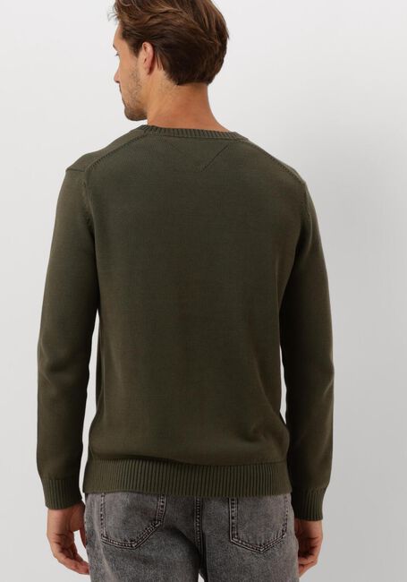 TOMMY JEANS Chandail TJM SLIM ESSNTLS C-NECK SWEATER Vert foncé - large