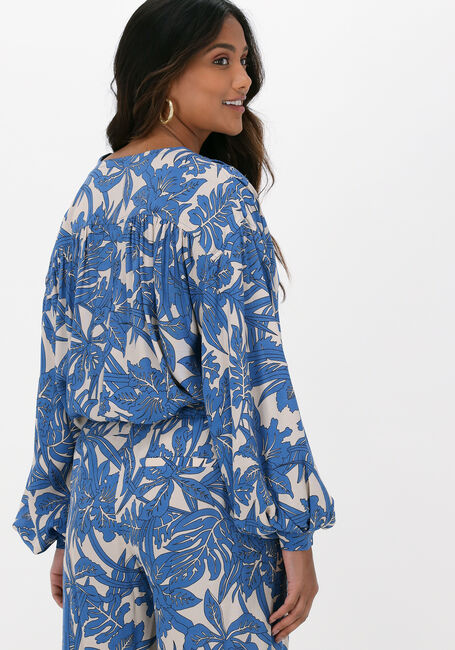 Blauwe BY-BAR  AMBER JUNGLE BLOUSE - large