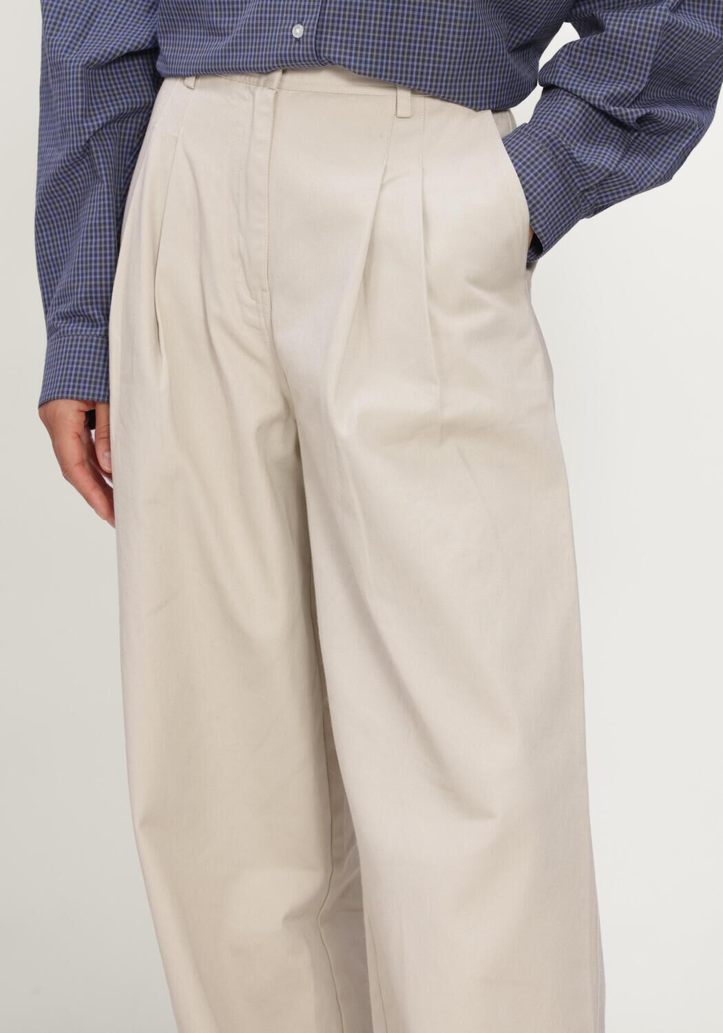 BOII STUDIOS Pantalon large JULIE en beige - large