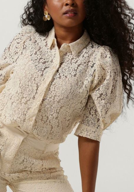 LOLLYS LAUNDRY Haut BONOLL SHIRT SS Écru - large
