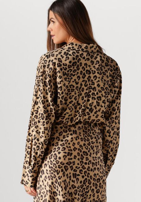 Bruine MSCH COPENHAGEN  MSCHCLARETTE IRIDA SHIRT AOP - large