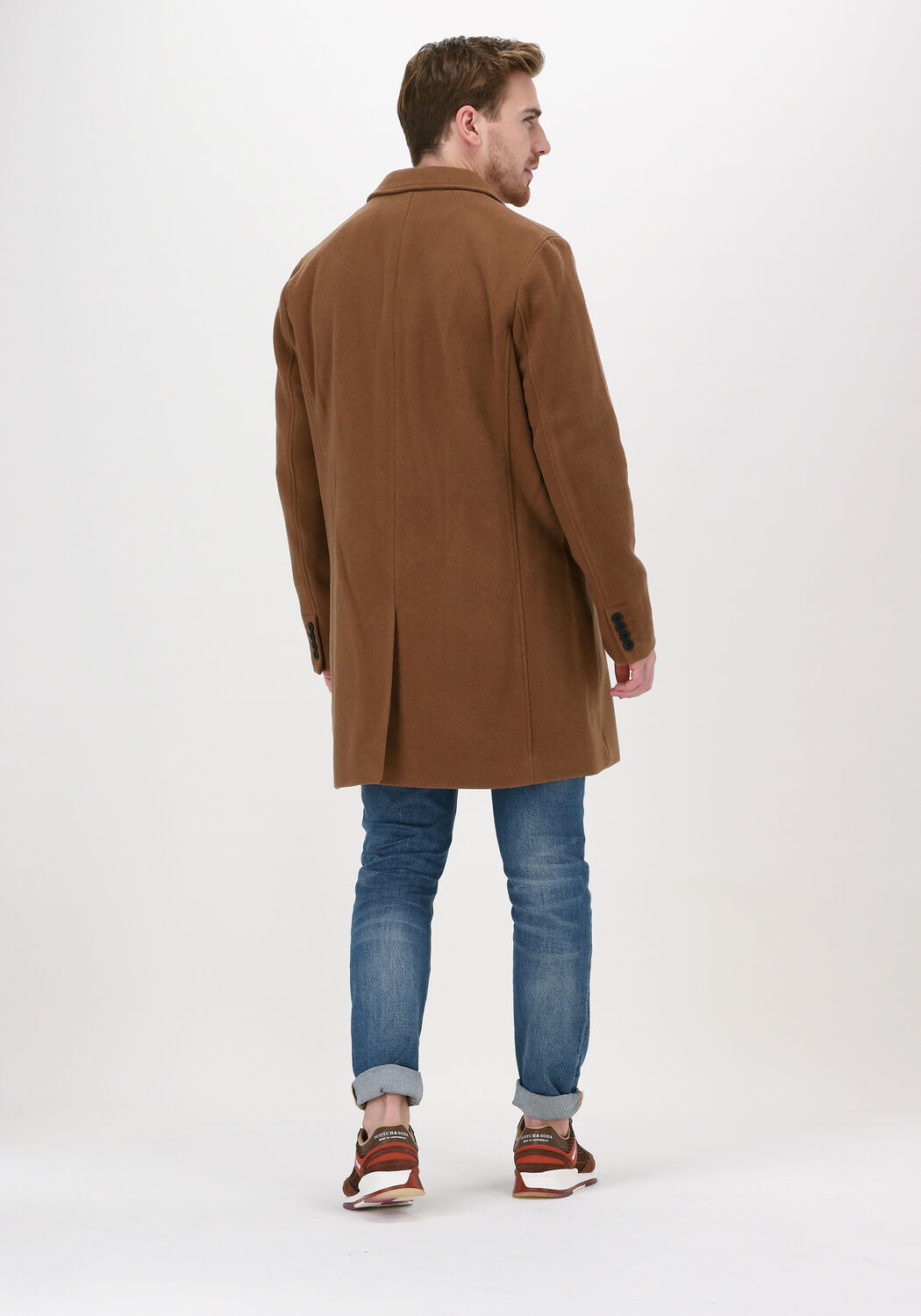 SELECTED HOMME Manteau HAGEN W COAT B DARK en camel Omoda