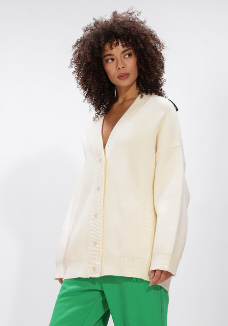 Creme ALIX THE LABEL Vest LADIES KNITTED HEAVY CARDIGAN - large