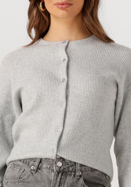 PENN & INK Gilet CARDIGAN W25B345 Gris clair - large