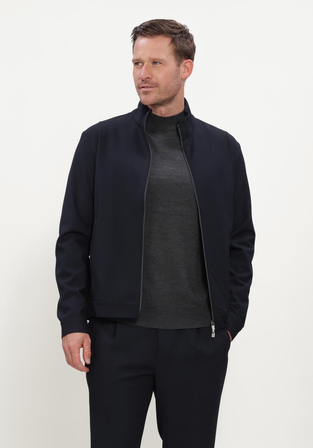 STEFANO LAURAN SL-CAMIEL Surchemises Bleu fonc&eacute; - large