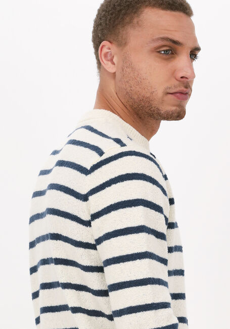 Blauwe ANERKJENDT Trui AKRICO STRIPE KNIT - large
