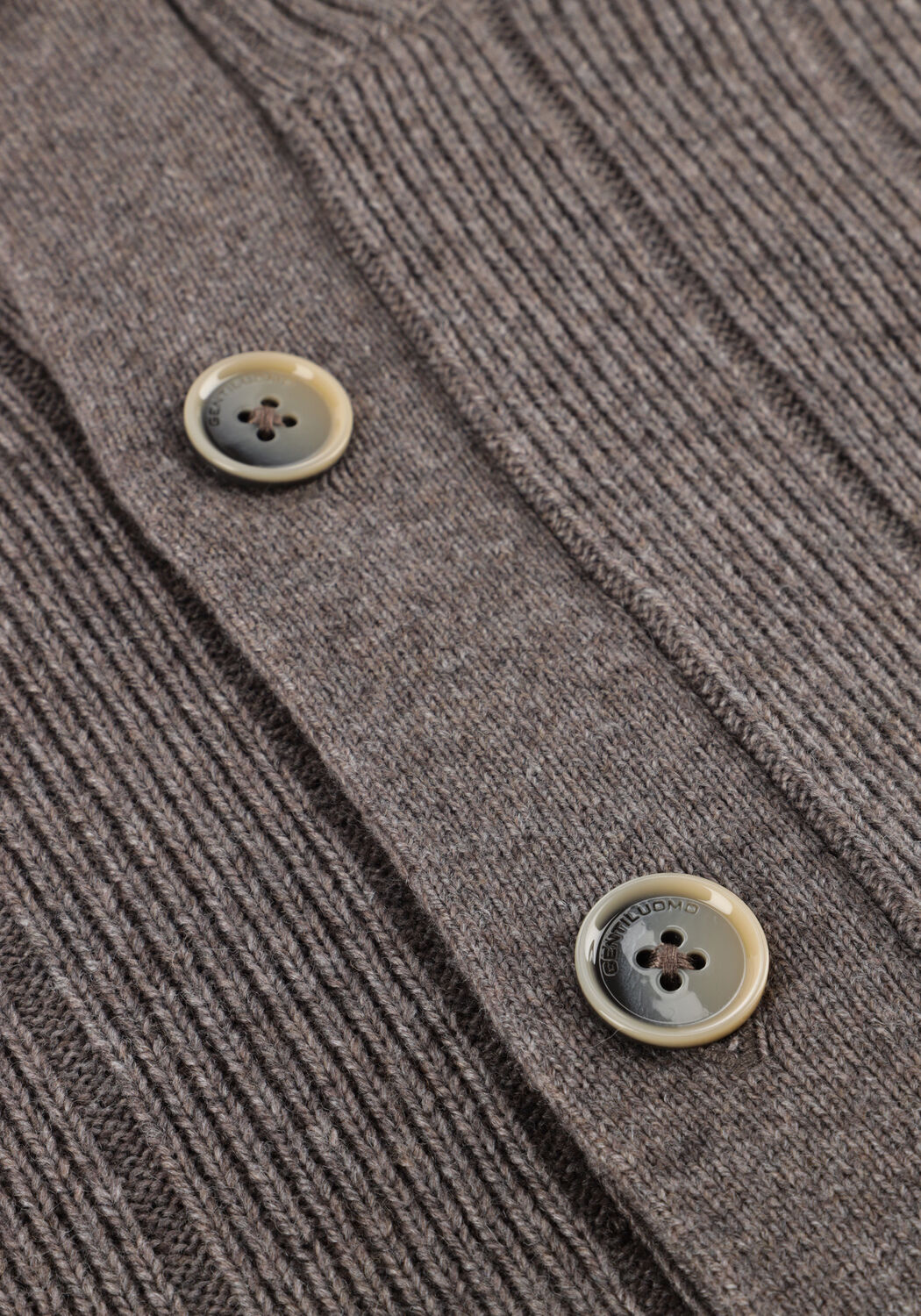 Taupe GENTILUOMO Vest CARDIGAN 8 BUTTONS - large