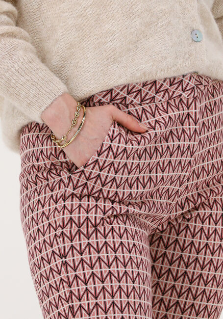 SUMMUM Pantalon évasé TROUSER GRAPHIC JACQUARD en orange - large