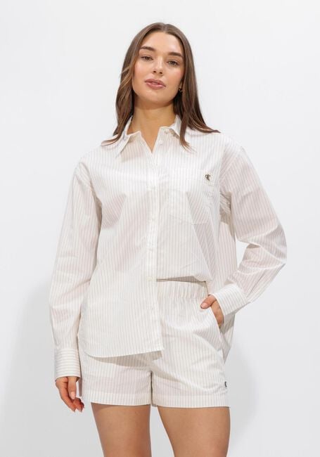 Witte CALVIN KLEIN  YARNDYE COTTON POPLIN RELAXED SH - large