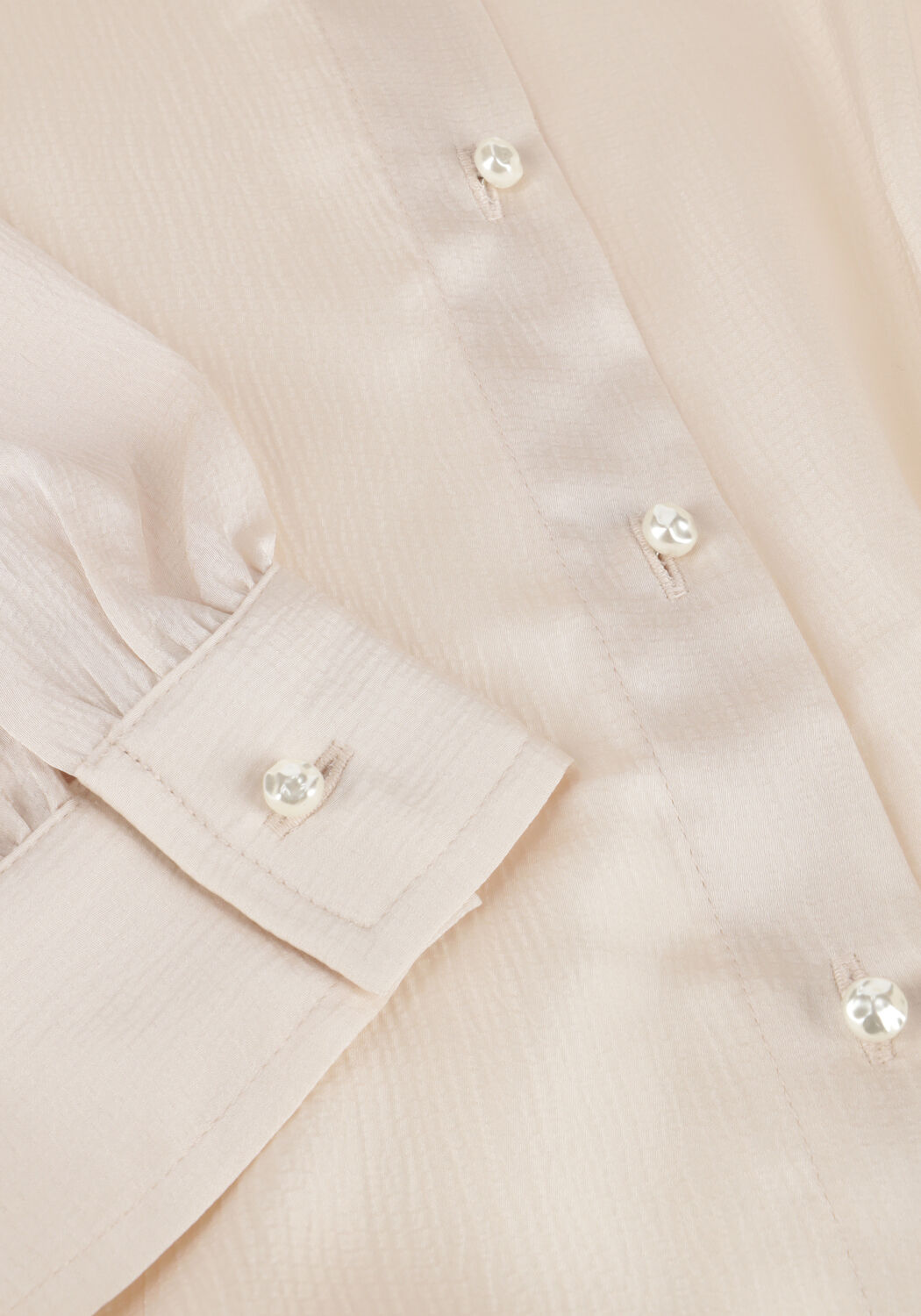 Ecru CATWALK JUNKIE  BUTTON UP BLOUSE WITH LASH - large