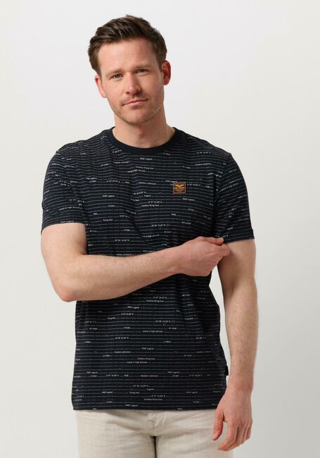 PME LEGEND T-shirt SHORT SLEEVE R-NECK SINGLE JERSEY MELANGE en bleu - large