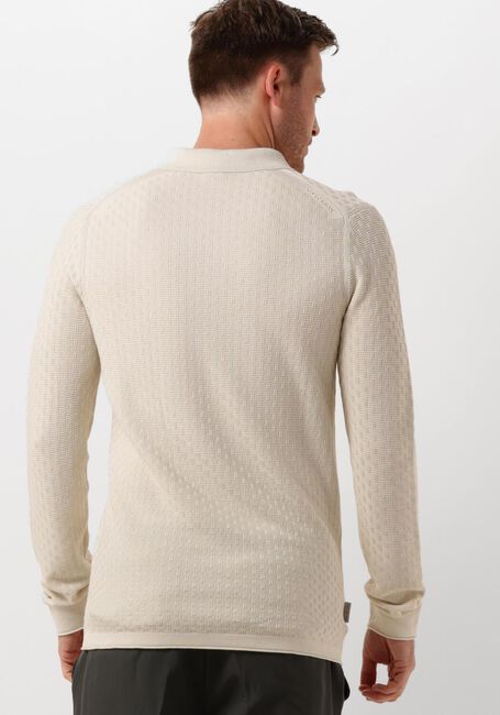 CAST IRON Polo LONG SLEEVE POLO COTTON MODAL en beige - large