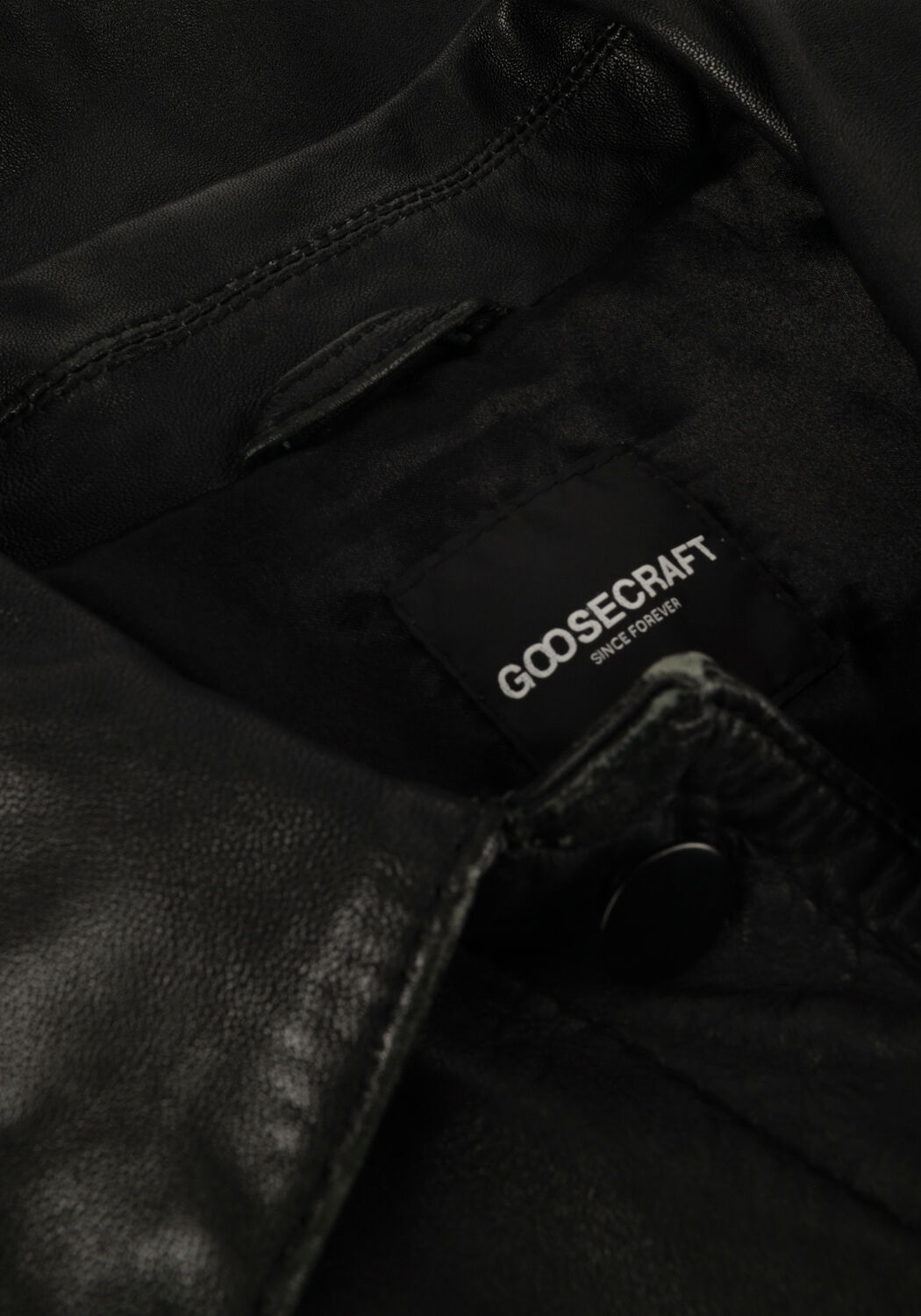 GOOSECRAFT Veste en cuir GC DAISIES JACKET en noir - large