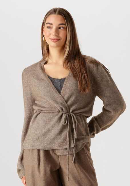 MSCH COPENHAGEN Gilet MSCHGUSTE HOPE WRAP CARDIGAN en marron - large