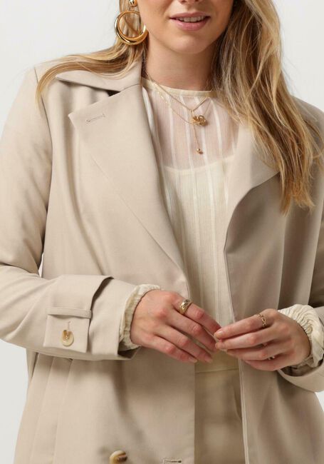 Beige NOTRE-V Jassen X BO - ANNA TRENCHCOAT - large