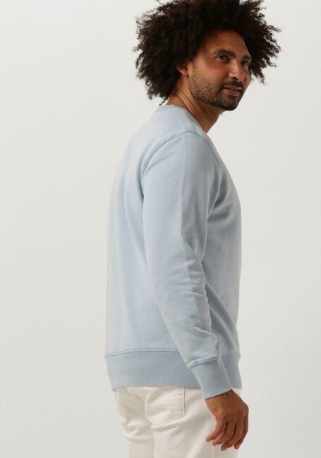 CALVIN KLEIN Chandail WASHED BADGE CREW NECK en bleu - large