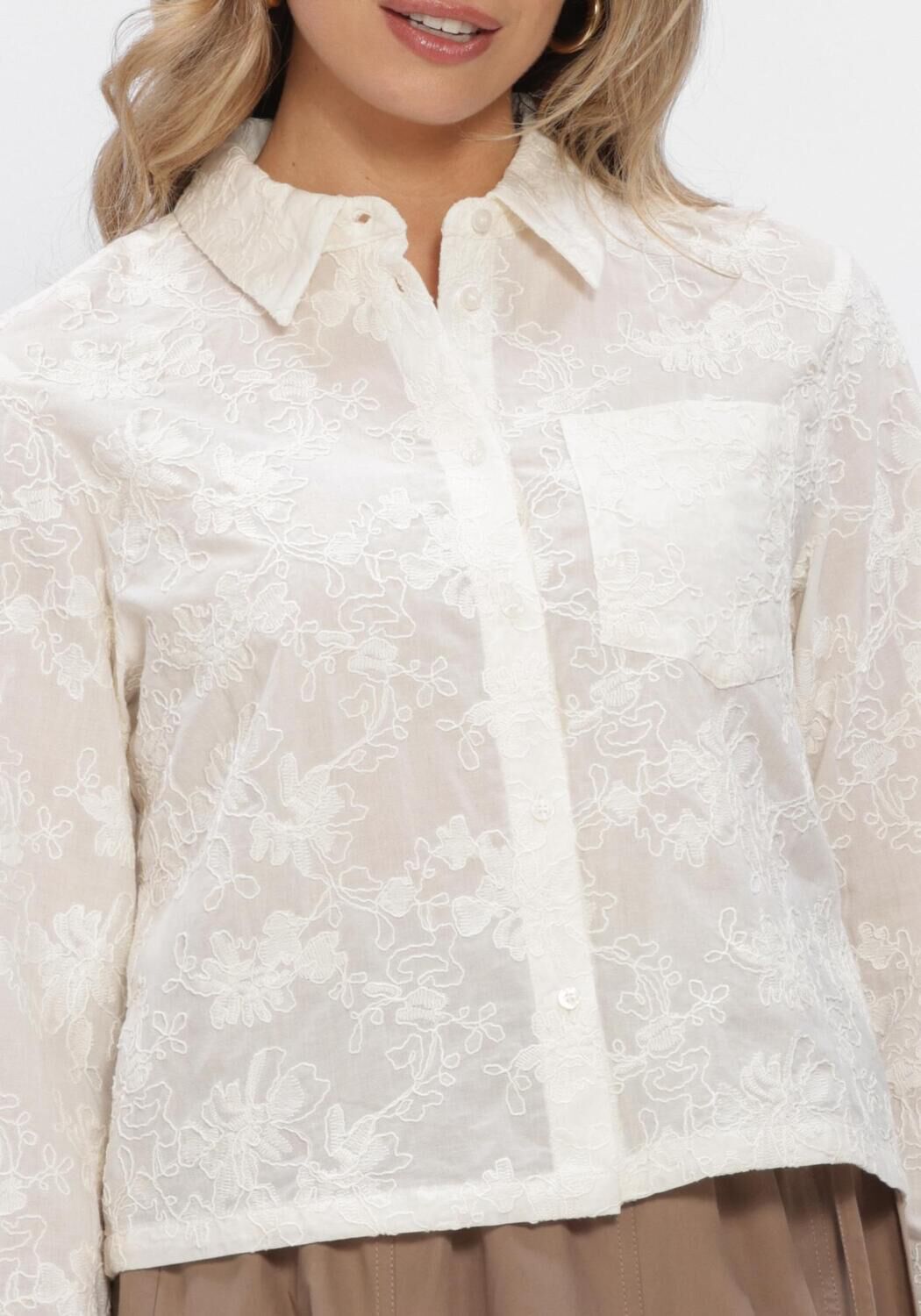 MSCH COPENHAGEN MSCHSYLVIA SHIRT EMB Blouses en blanc - large