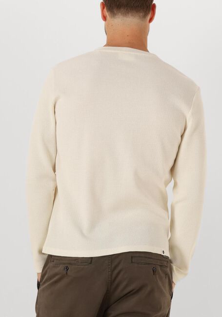 ANERKJENDT AKKIKKI L/S WAFFLE TEE Polos & T-Shirts Écru - large