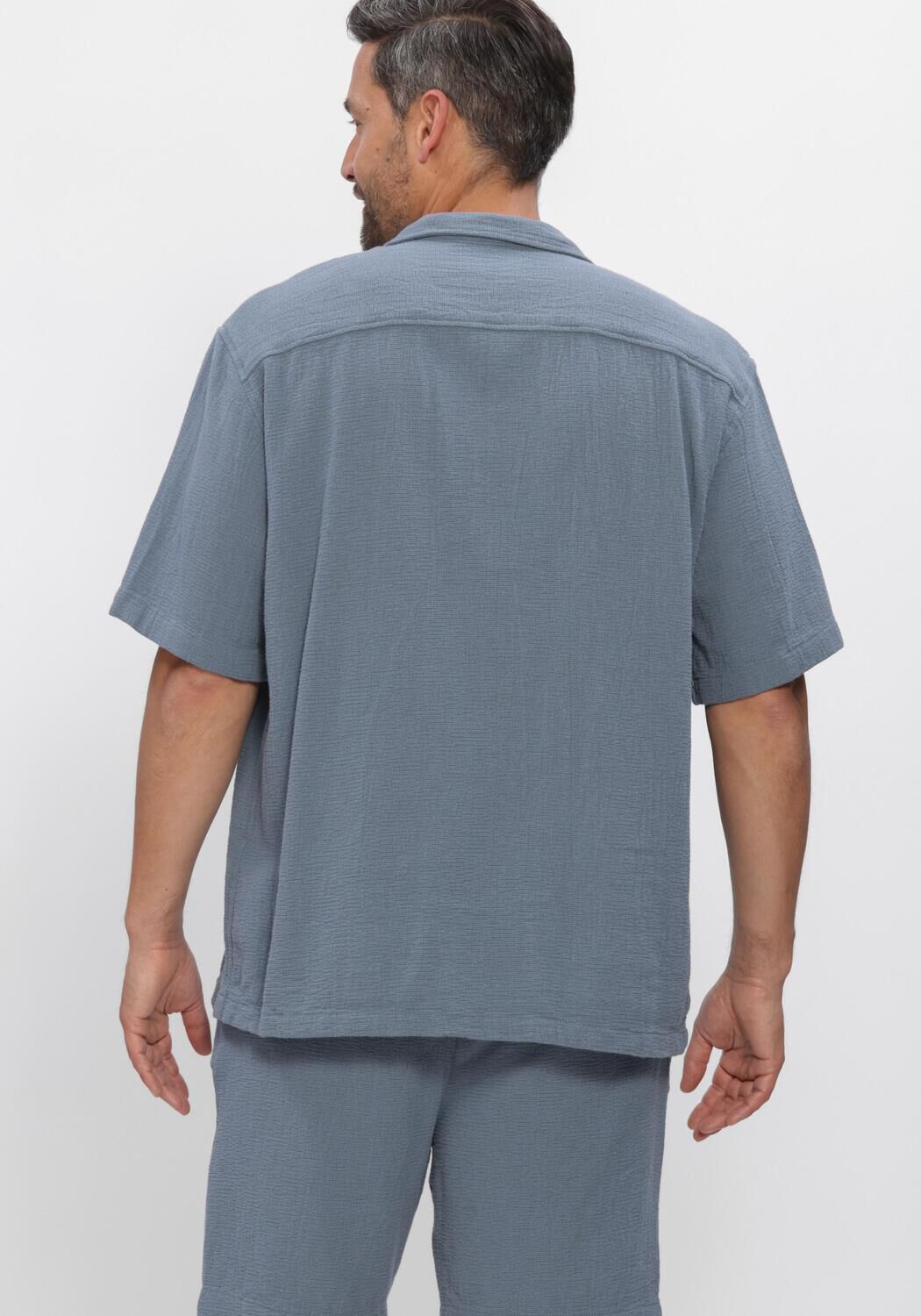 SELECTED MEN SLHRLXCAL SS SHIRT RESORT Chemises en bleu - large