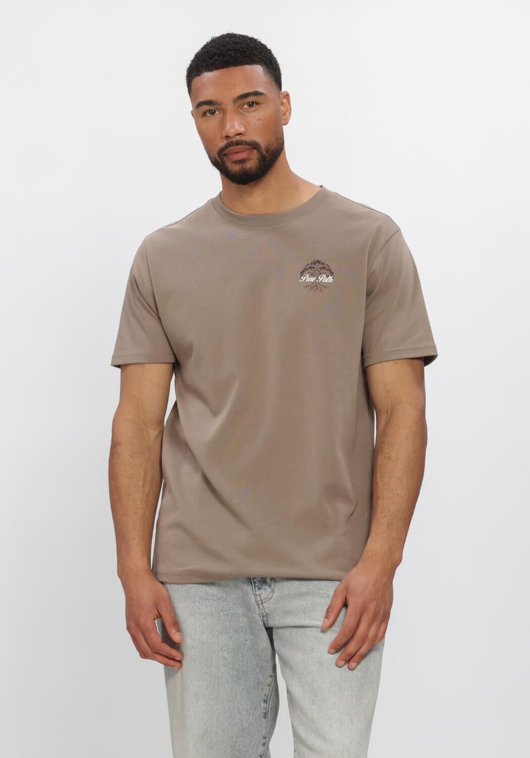 PURE PATH T-shirt ROOTED TREE en taupe - large